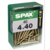 TORNILLO SPAX C/PL POZI BRICO. 4.0X40 C/40 UDS