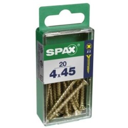 TORNILLO SPAX C/PL POZI BRICO. 4.0X45 C/20 UDS