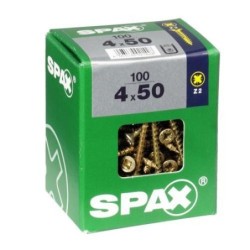 TORNILLO SPAX C/PL POZI BRICO. 4.0X50 C/100 UDS