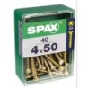 TORNILLO SPAX C/PL POZI BRICO. 4.0X50 C/40 UDS