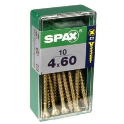 TORNILLO SPAX C/PL POZI BRICO. 4.0X60 C/10 UDS