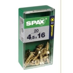 TORNILLO SPAX C/PL POZI BRICO. 4.5X16 C/20 UDS