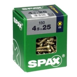 TORNILLO SPAX C/PL POZI BRICO. 4.5X25 C/15 UDS