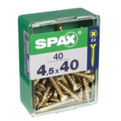 TORNILLO SPAX C/PL POZI BRICO. 4.5X40 C/40 UDS