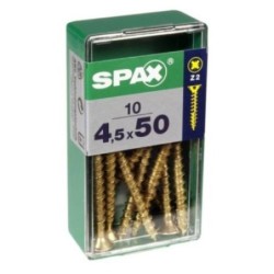 TORNILLO SPAX C/PL POZI BRICO. 4.5X50 C/10 UDS