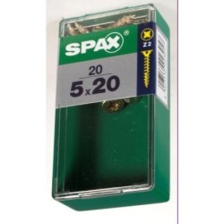 TORNILLO SPAX C/PL POZI BRICO. 5.0X20 C/20 UDS