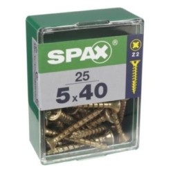 TORNILLO SPAX C/PL POZI BRICO. 5.0X40 C/25 UDS