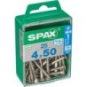 TORNILLO SPAX C/PL TORX INOX. 4.0X50 C/25 UDS