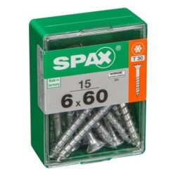 TORNILLO SPAX C/PL TORX WIROX 6.0X60 C/15 UDS