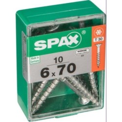 TORNILLO SPAX C/PL TORX WIROX 6.0X70 C/10 UDS