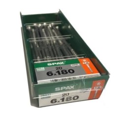 TORNILLO SPAX C/PL TORX WIROX 6.0X180 C/20 UDS