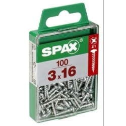 TORNILLO SPAX C/RDA POZI WIROX 3.0X16 C/100 UDS