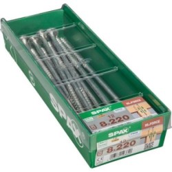 TORN. SPAX C/ARAN.TORX 8.0X220 WIROX C/12 UDS