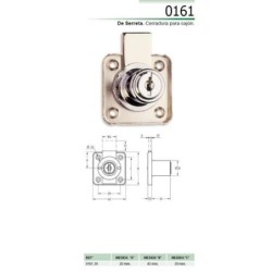 CERRADURA SOBREPONER CAJON CROMO 361/20