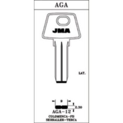 LLAVIN LATON SEGURIDAD AGA-12