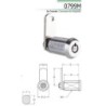 CERRADURA LLAVE TUBULAR CROM 0799-M