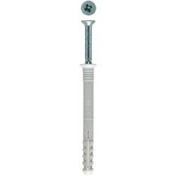 TACO CLAVABLE CON TORNILLO 5X30 5(BL.) BZTCCA05030