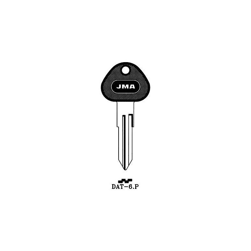 LLAVIN ACERO PLASTICO NEGRO DAT-6.P