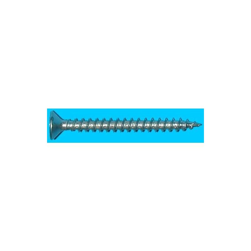 TORNILLO AGLOMERADO CABEZA PLANA 4X30 ZN. CAJA