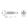 TORNILLO DIN-7982 PH. INOX. A-2 6X5/8 (CENT.)