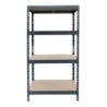 ESTANTERIA RIV S400 4N 180X150X45 R7016 MATE NEGRO