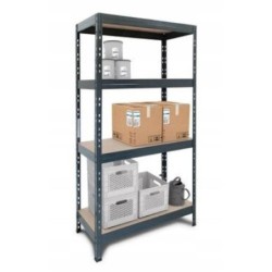 ESTANTERIA RIVET S 4ESTANT 180X90X45 ANTRACITA
