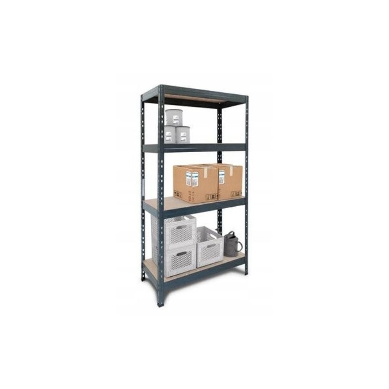 ESTANTERIA RIVET S 4ESTANT 180X90X45 ANTRACITA
