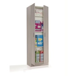 ARMARIO MULTIUSOS 2 PUERTAS ROBLE 180X58,5X37 7144