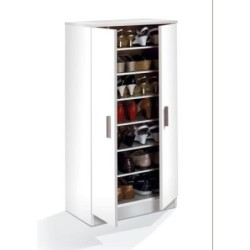 ZAPATERO ARMARIO BASIC BLANCO 108X55X36CM. 007813O