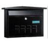 BUZON EXT.ACERO DECO NEGRO E-5704