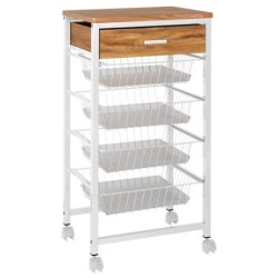 VERDULERO ACERO 4 CESTAS CAJON C/BL 998440 500