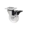 RUEDA GIRATORIA CON PLACA Y FRENO 50MM