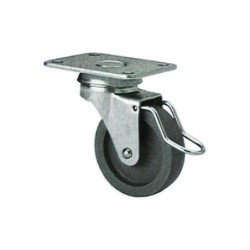 RUEDA GIRATORIA PLASTICO GRIS 60 MM. 2-1494