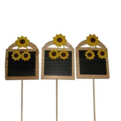 PICKS 3 PIZARRAS GIRASOLES PARA MACETA 50074221