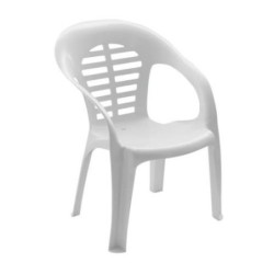 SILLON RESINA RESPALDO ALTO CONFORT BLANCO 8305