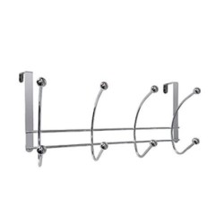 PERCHA SOBREPUERTA 4 GANCHOS, 8 BOLAS CROMO 970CR8
