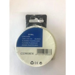 ALAMBRE PLASTIFICADO BLANCO 1,6/2,8 MMX50 M. 39072