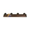 PERCHA MADERA 4 POMOS NOGAL 134