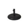 PIE PARASOL 25KG EN HORMIGON COLOR NEGRO