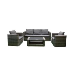 SET JARDIN 5 PLAZAS DALIA RESINA TRENZADA ANTRA.