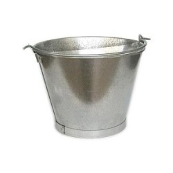 CUBO CONICO 10 L. GALVANIZADO 12