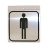 PICTOGRAMA ALUMINIO 12X12 SILUETA HOMBRE 54