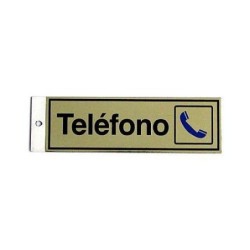 PICTOGRAMA LATONADO 180X60 TELEFONO