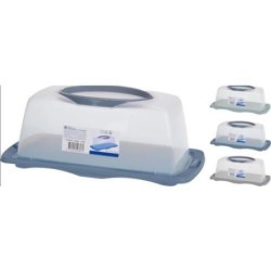 RECIPIENTE HERMETICO PLASTICO PARA TARTA 40X20CM