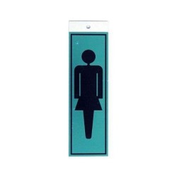 PICTOGRAMA LATONADO 180X60 SILUETA MUJER