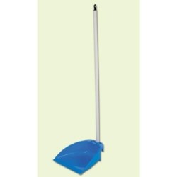 RECOGEDOR CON MANGO PLEGABLE AZUL23690