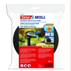 BURLETE PERFIL CAUCHO EPDM 5X20 NEGRO 5443