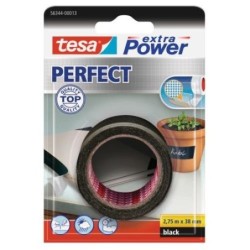 CINTA TEJIDO EXTRA POWER PERFECT 2,75MX38MM.NEGRA