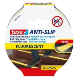 ANTIDESLIZANTE FLUORESCENTE AMARILLO 25MMX5M