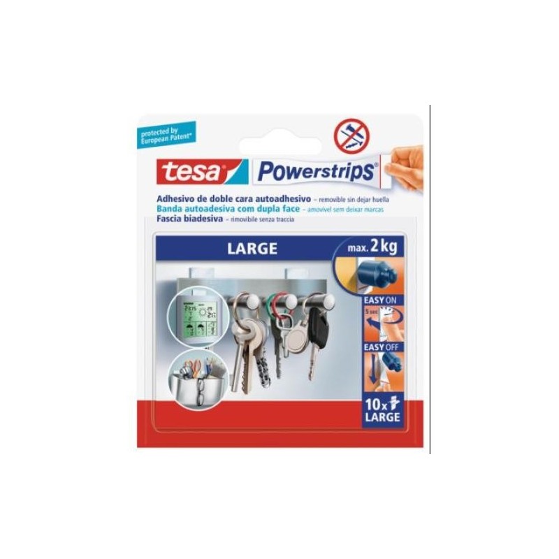 TIRAS POWERSTRIPS GRANDES BLISTER 10 UDS. 58060